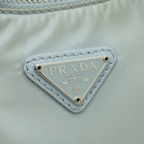 Prada Light Grey Re-Nylon Re-Edition 2005 Bag