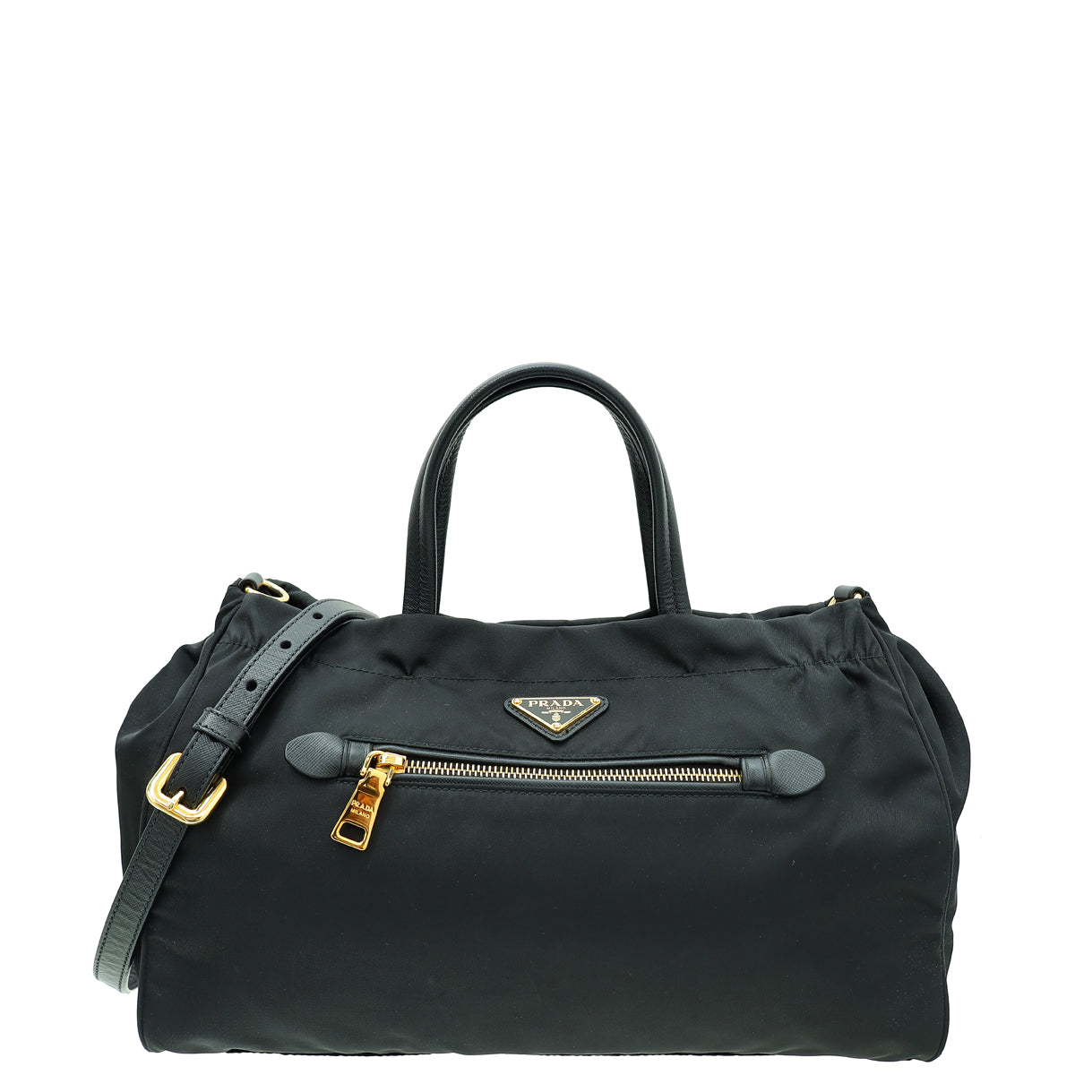 Prada Black Tessuto Convertible Tote Bag-Prada-THE CLOSET
