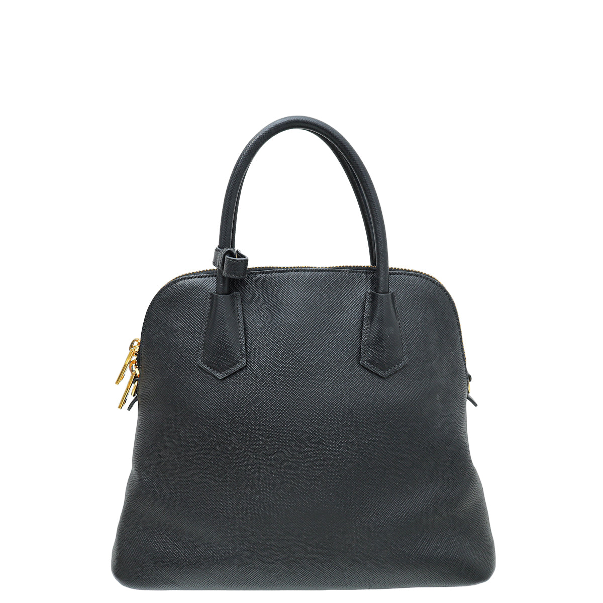 Prada Black Cuir Dome Satchel Bag-Prada-THE CLOSET