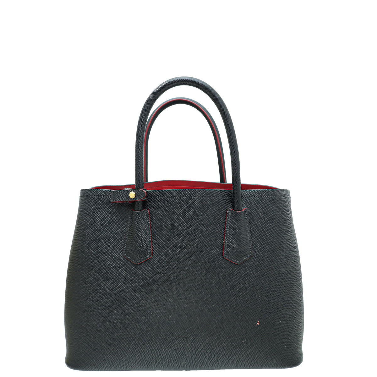 Prada Black Cuir Double Medium Tote Bag-Prada-THE CLOSET