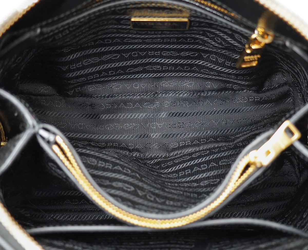Prada Black Vernice Promenade Small Bag