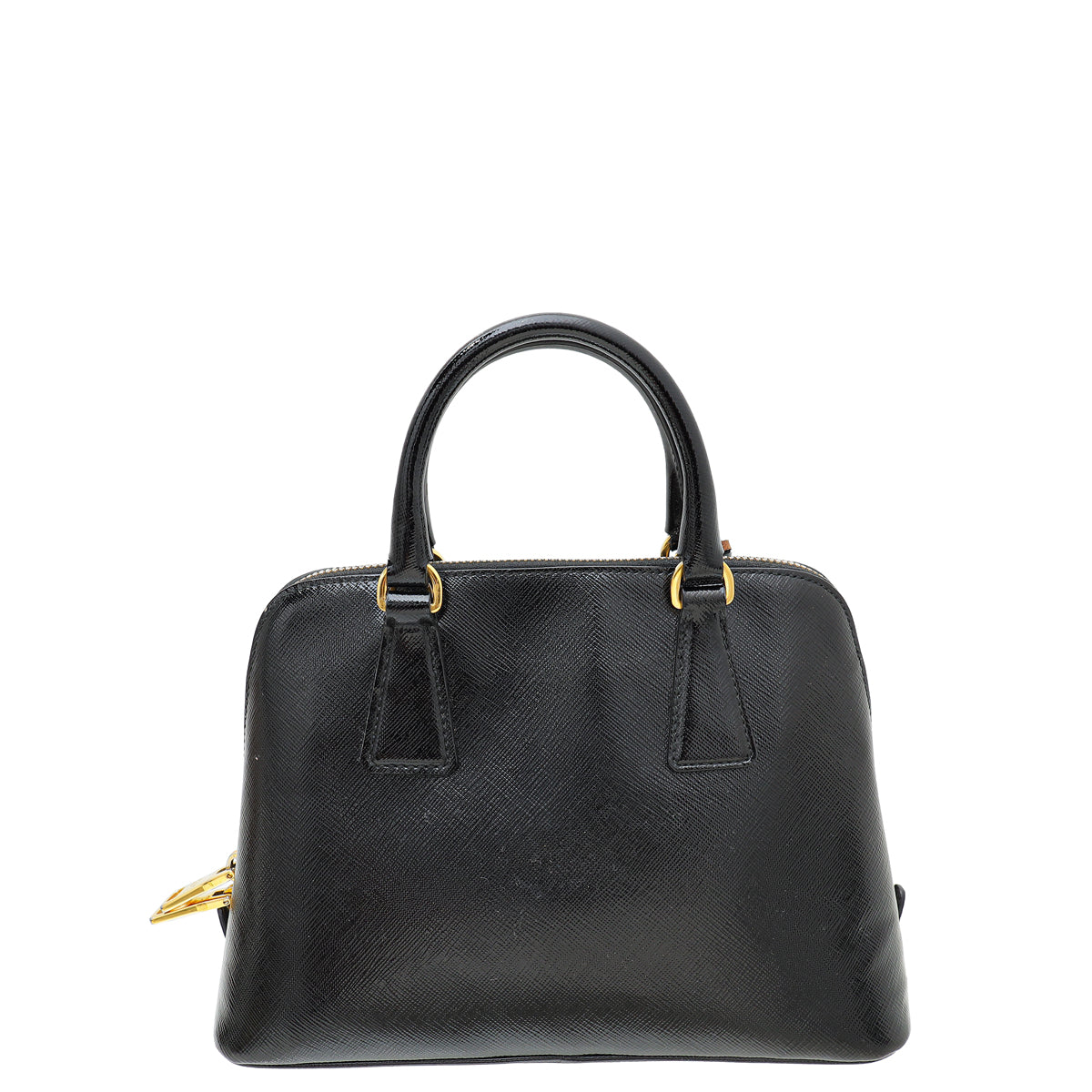 Prada Black Vernice Promenade Small Bag-Prada-THE CLOSET
