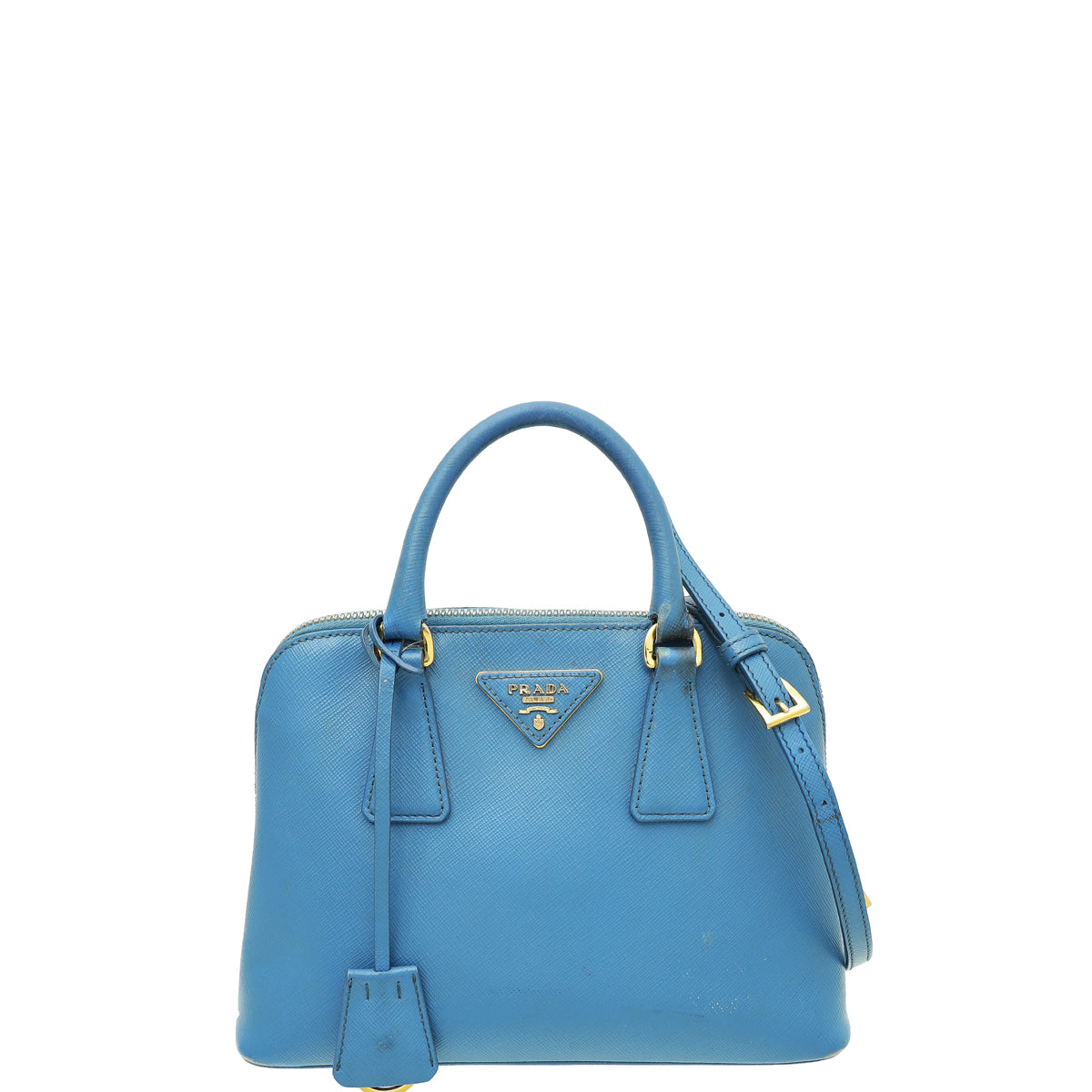 Prada Blue Lux Promenade Small Bag-Prada-THE CLOSET
