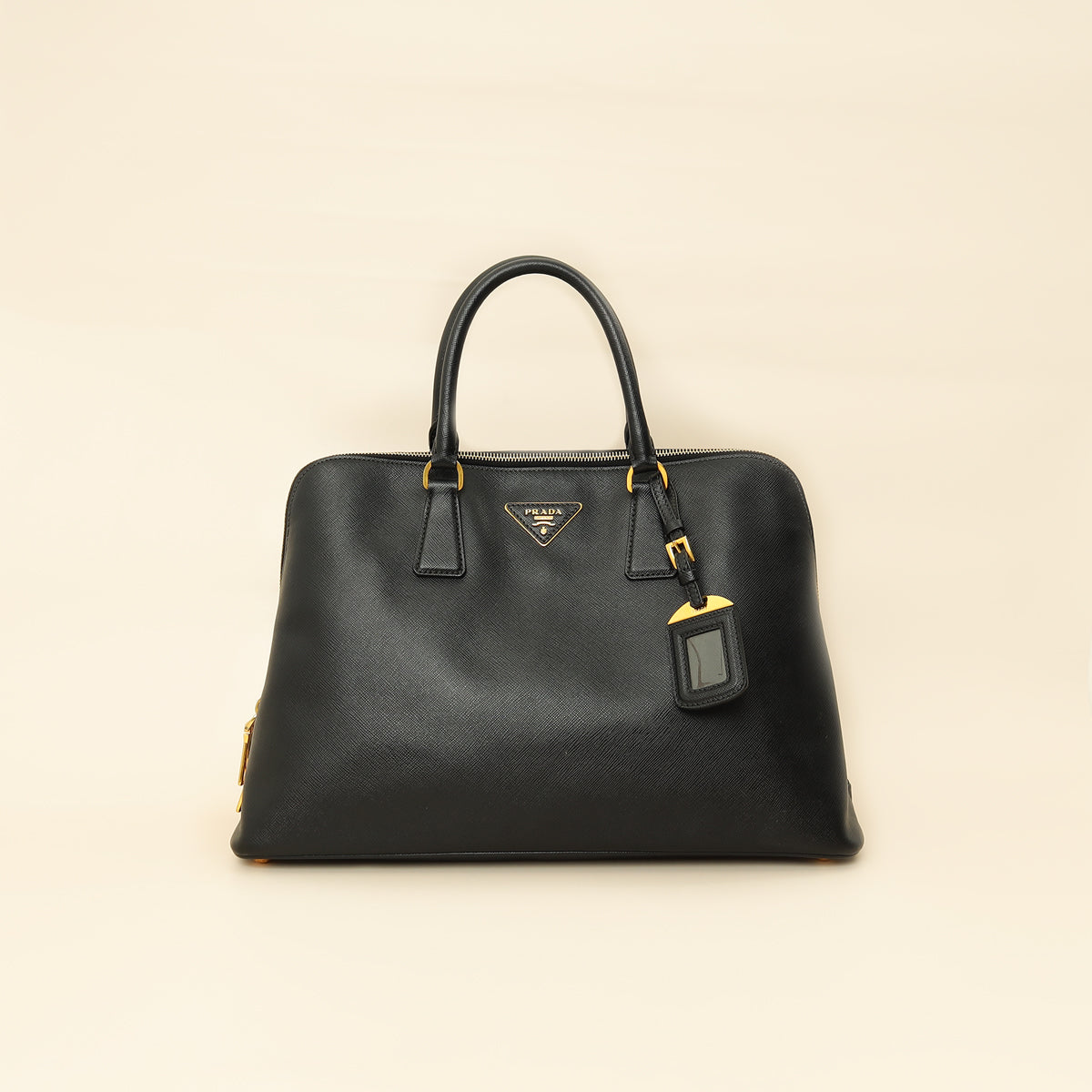 Prada Black Lux Promenade Medium Bag-Prada-THE CLOSET