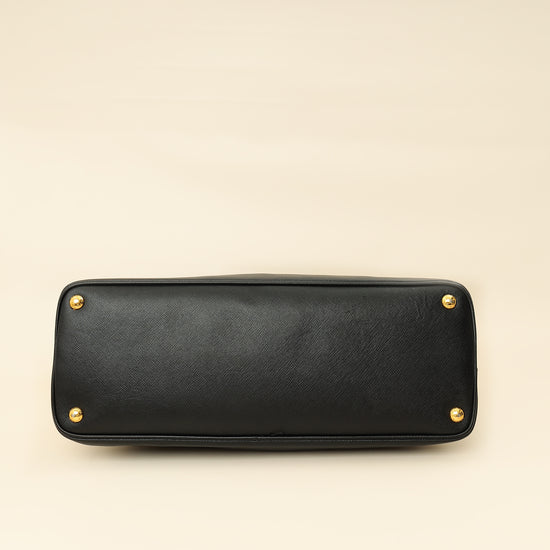 Prada Black Lux Promenade Medium Bag-Prada-THE CLOSET