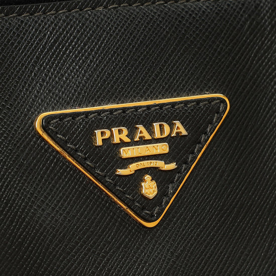 Prada Black Lux Promenade Medium Bag-Prada-THE CLOSET