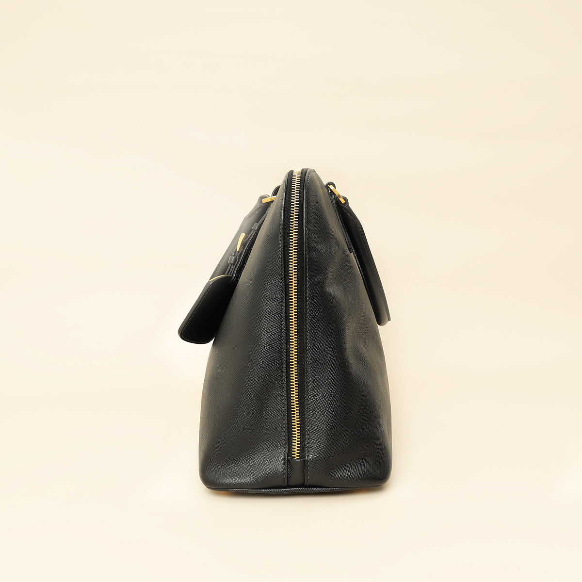 Prada Black Lux Promenade Medium Bag-Prada-THE CLOSET