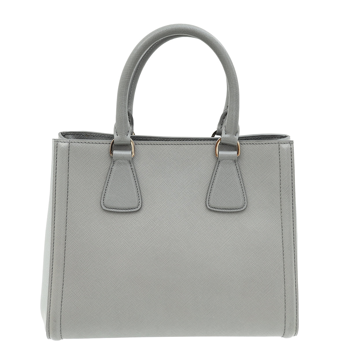 Prada Grey Lux EW Small Tote Bag-Prada-THE CLOSET