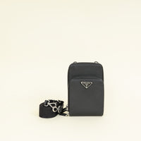 Prada Black Smartphone Case Crossbody Bag
