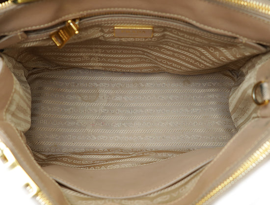 Prada Nude Lux Galleria Medium Bag