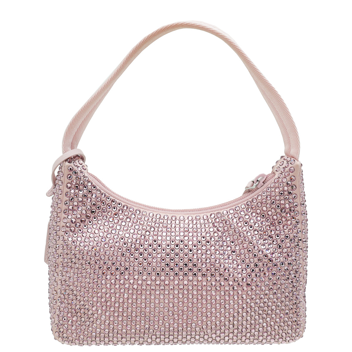 Prada Alabastro Mauve Crystal-Embellished Satin Re-Edition 2000