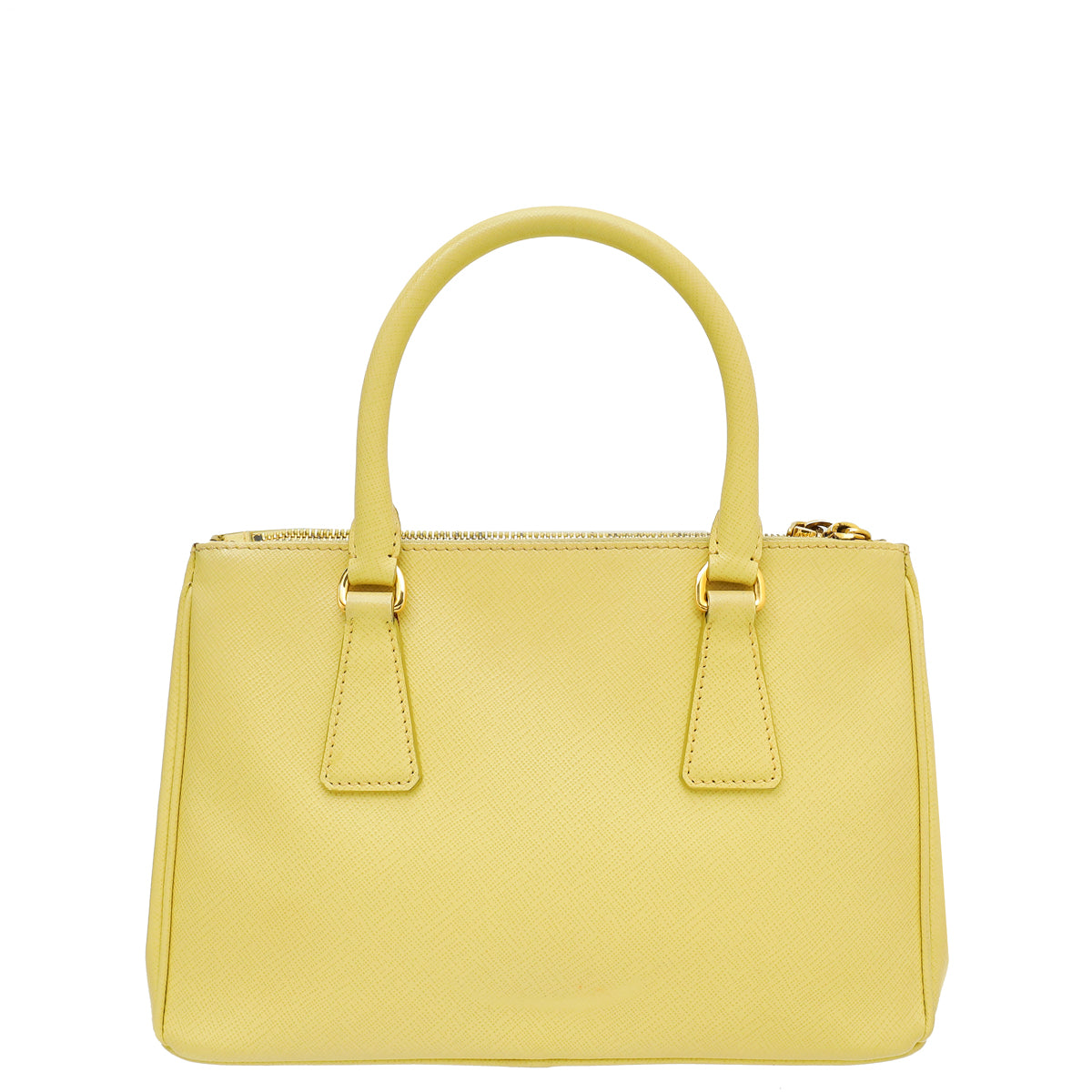 Prada Yellow Lux Galleria Tote Medium Bag-Prada-THE CLOSET