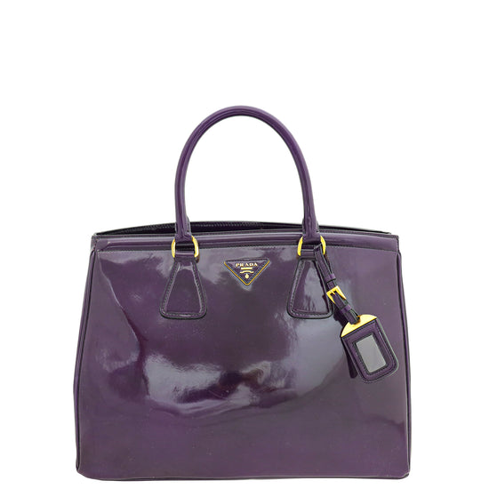 Prada Violet Spazzolato Parabole Tote Bag