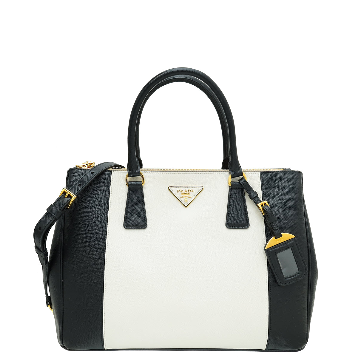 Prada Saffiano Bicolor Lux Galleria Tote Large Bag-Prada-THE CLOSET