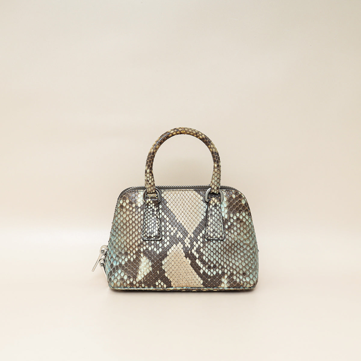 Prada Bicolor Python Promenade Mini Bag-Prada-THE CLOSET