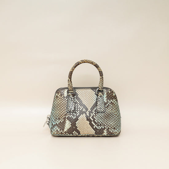 Prada Bicolor Python Promenade Mini Bag