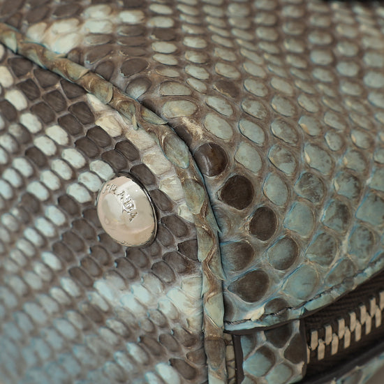 Prada Bicolor Python Promenade Mini Bag-Prada-THE CLOSET