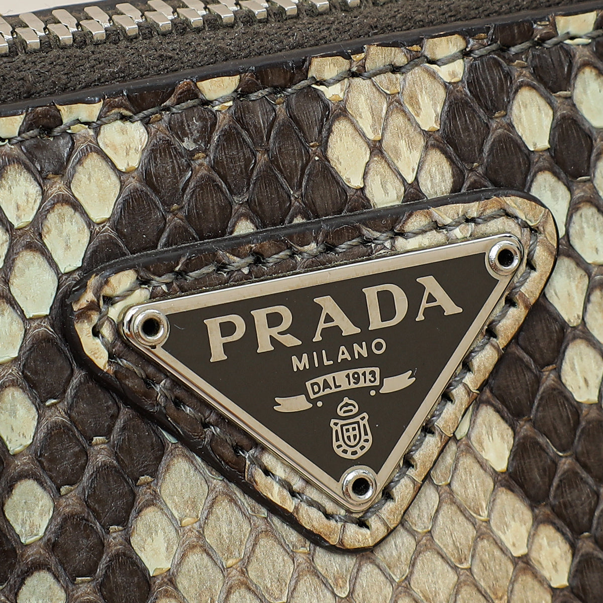 Prada Bicolor Python Promenade Mini Bag-Prada-THE CLOSET