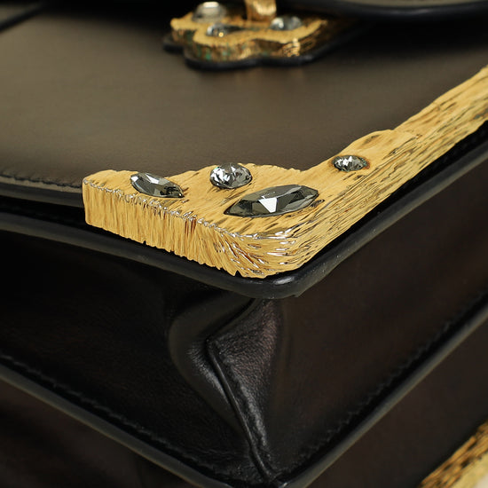 Prada Black Crystal Cahier Crossbody Bag