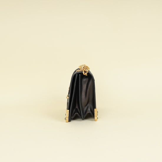 Prada Black Crystal Cahier Crossbody Bag