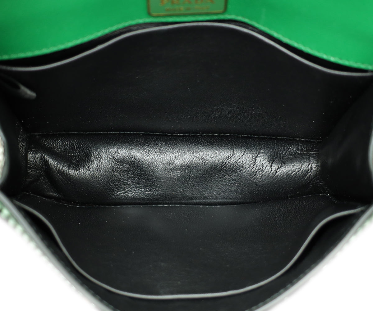 Prada Bicolor Cahier Python Shoulder Bag