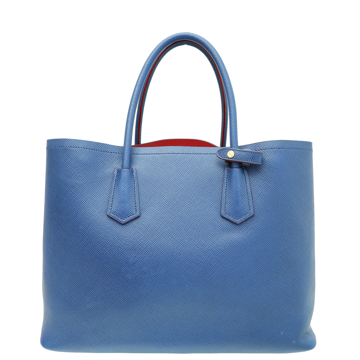 Prada Bluette Cuir Double Handle Large Bag-Prada-THE CLOSET