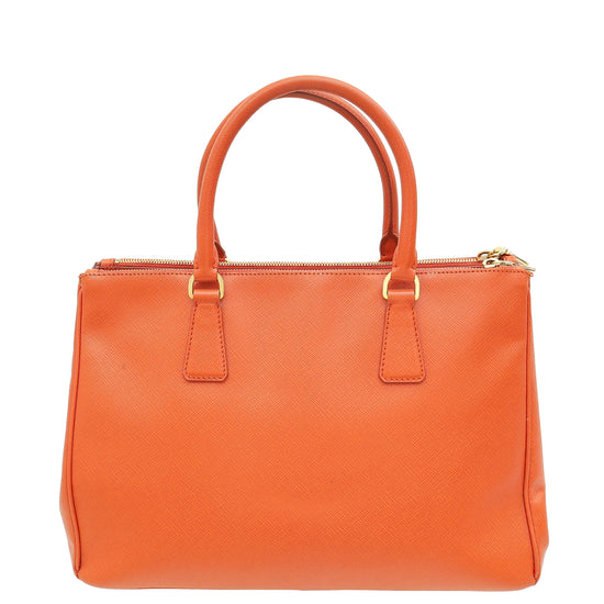 Prada Orange Lux Galleria Large Bag