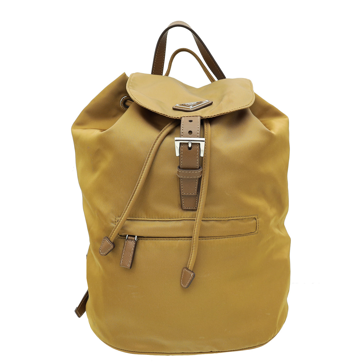 Prada Miele Vela Nylon Medium Backpack Bag-Prada-THE CLOSET