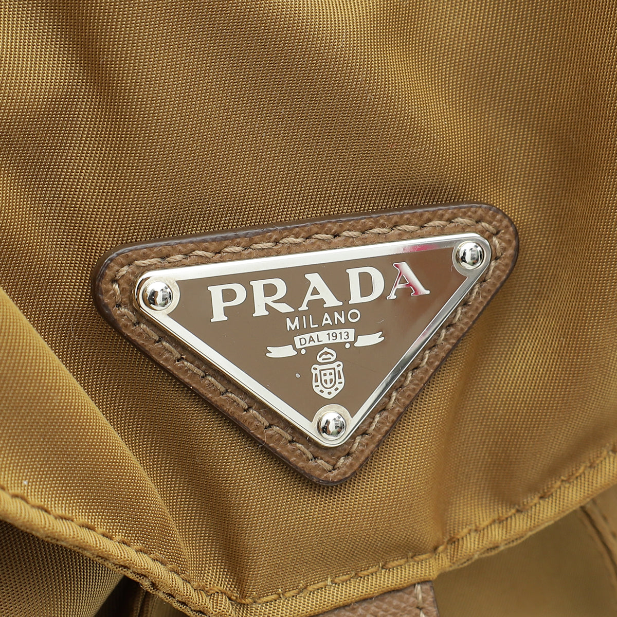 Prada Miele Vela Nylon Medium Backpack Bag