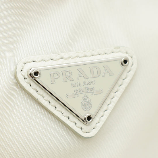 Prada White Re-Nylon Re-Edition 2000 Mini Bag