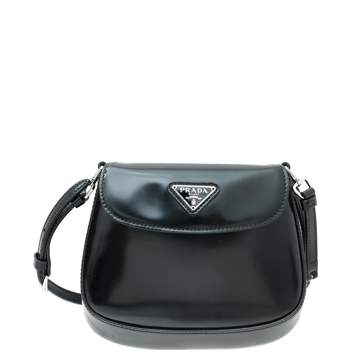 Prada Black Brushed Cleo Mini Bag – THE CLOSET - Main Image
