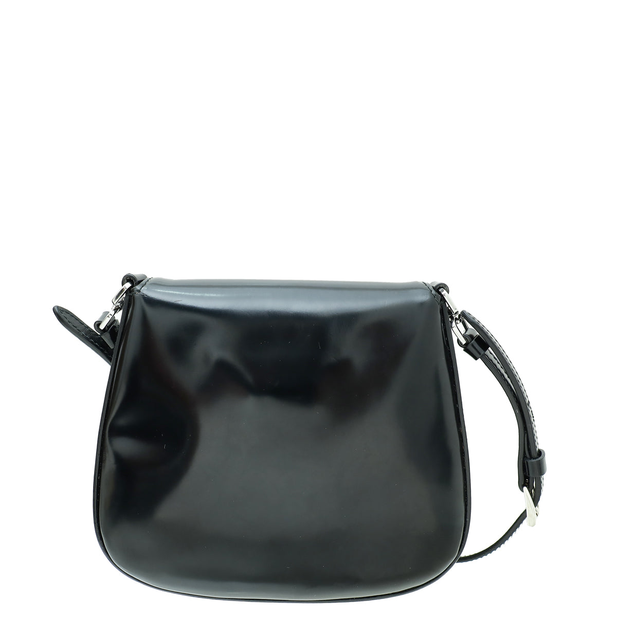 Prada Black Brushed Cleo Mini Bag-Prada-THE CLOSET