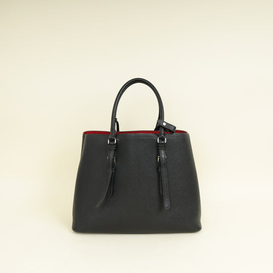 Prada Black Cuir Double Handle Bag