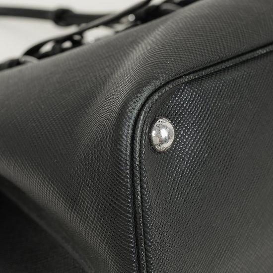 Prada Black Cuir Double Handle Bag