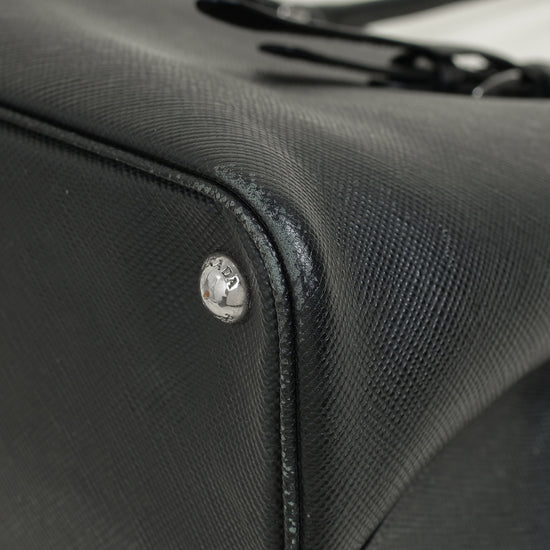 Prada Black Cuir Double Handle Bag