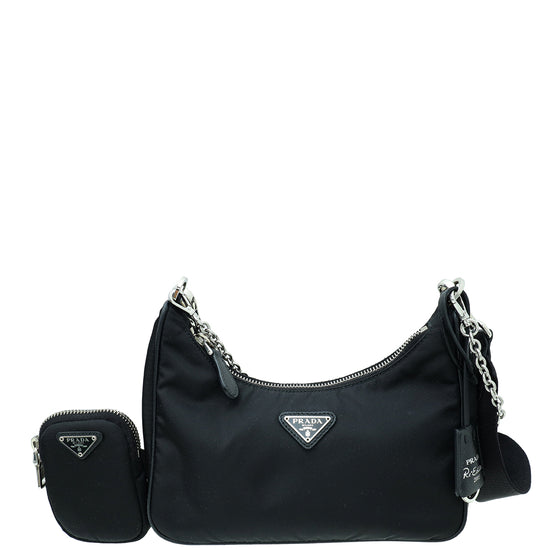 Prada Black Re-Nylon Re-Edition 2005 Bag