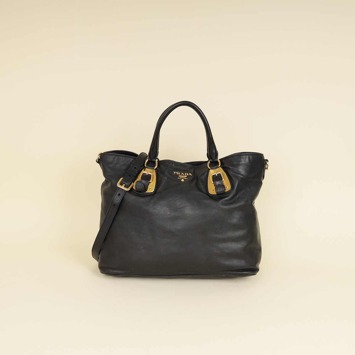 Prada Black Convertible Tote Bag-Prada-THE CLOSET