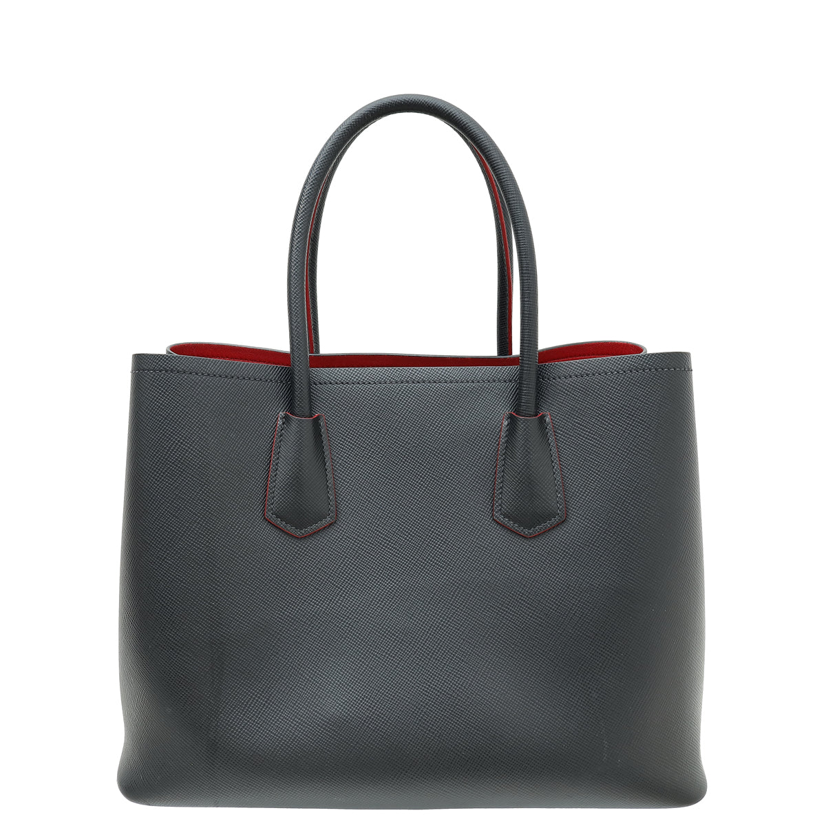 Prada Black Lux Double Large Bag-Prada-THE CLOSET