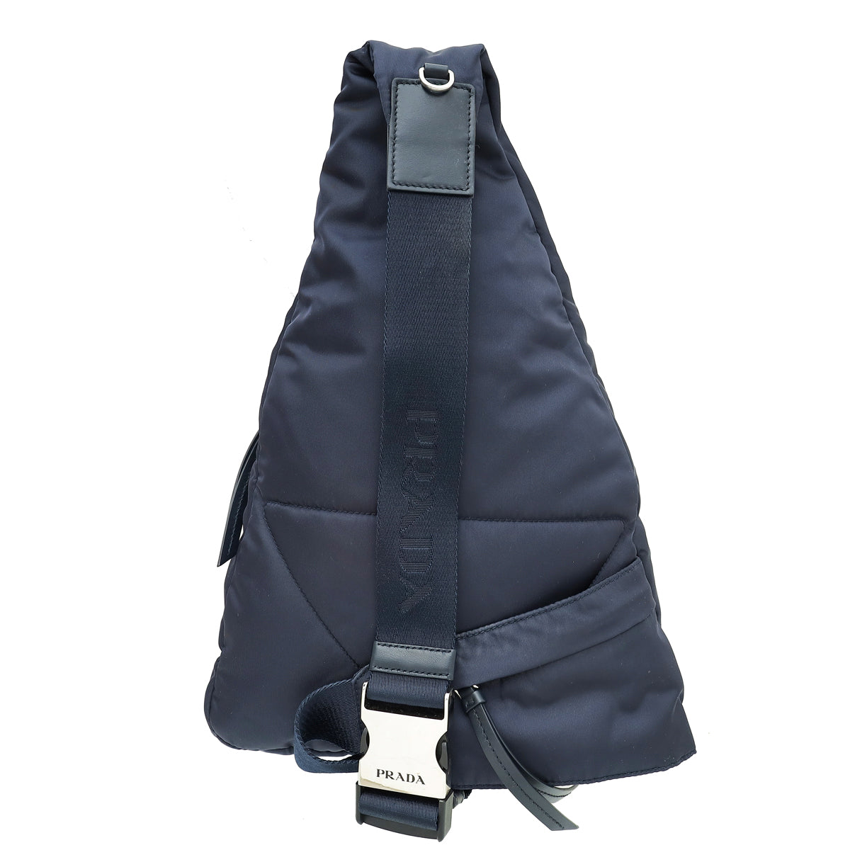 Prada Navy Tessuto Nylon Sling Backpack Bag - Main Image