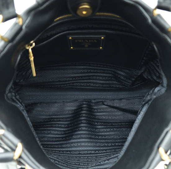 Prada Black Soft Tote Bag