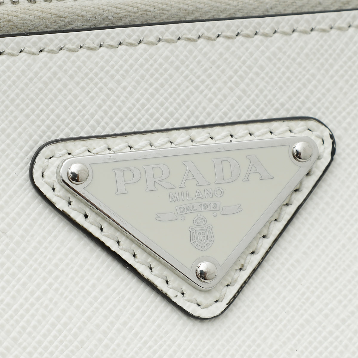 Prada White Brique Re-Nylon Men Bag