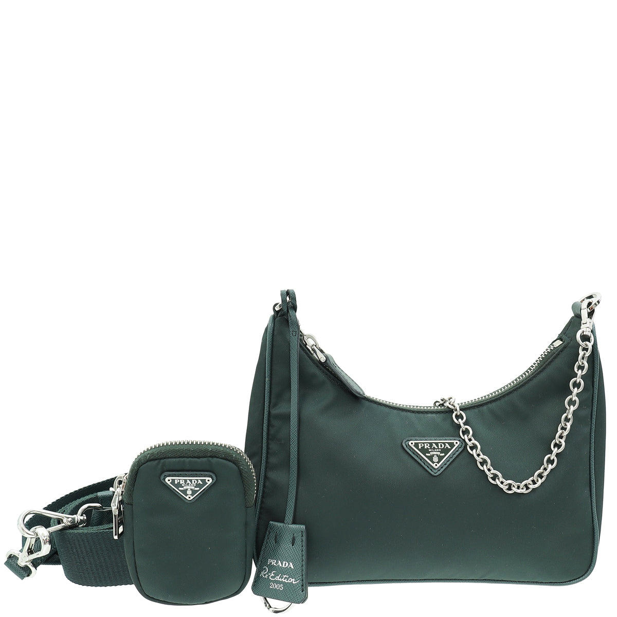 Prada Smeraldo Re-Edition 2005 Re-Nylon Bag-Prada-THE CLOSET