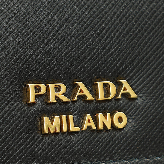 Prada Bicolor Crocodile Touch Chain Wallet