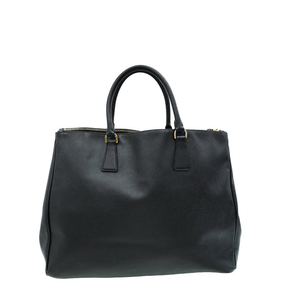 Prada Black Lux Galleria XL Tote Bag