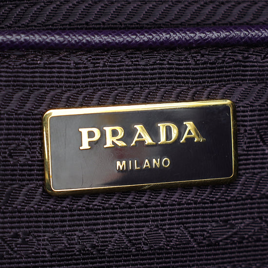 Prada  Violet Lux Parabole Tote Bag