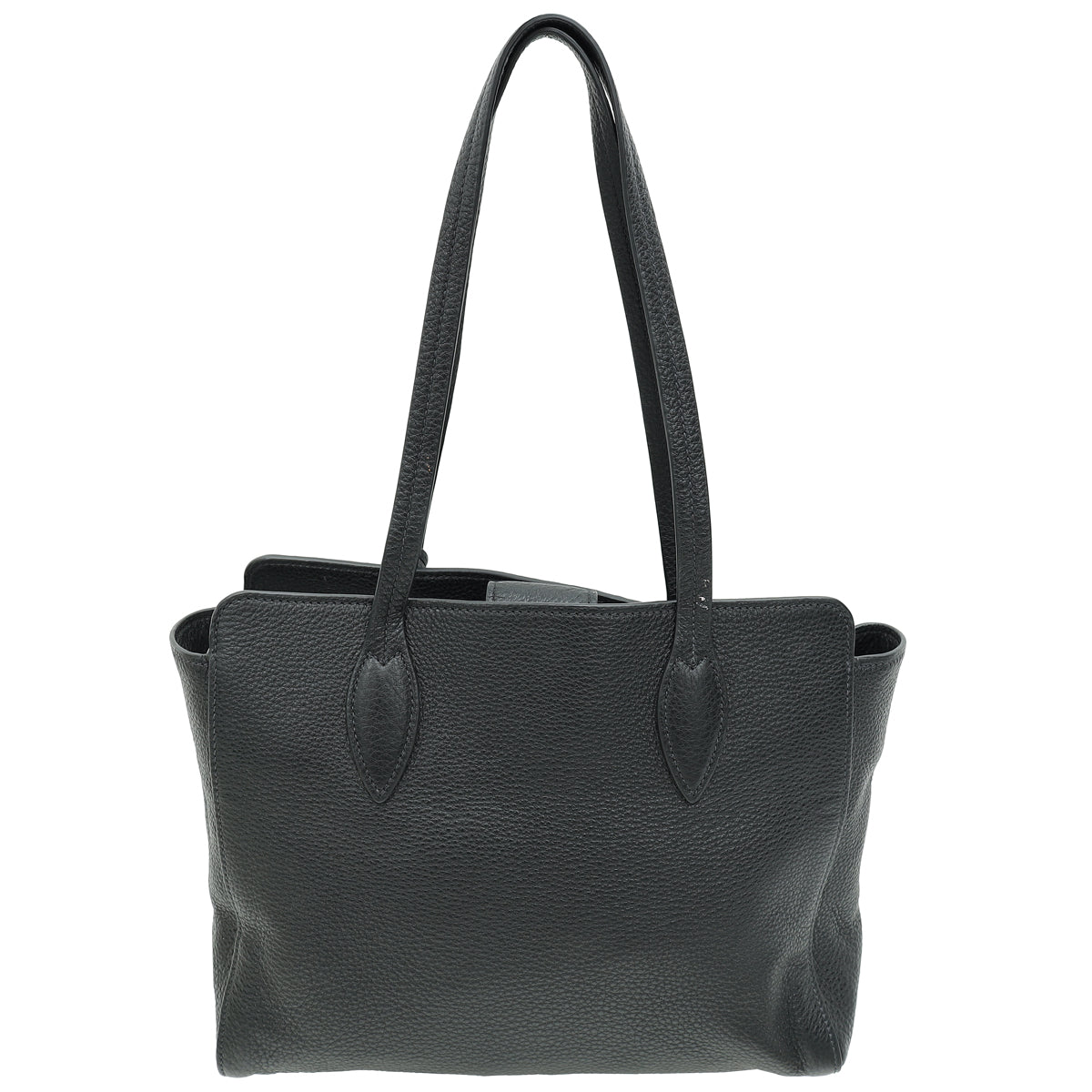 Prada Black Vitello Phenix Tote Bag-Prada-THE CLOSET
