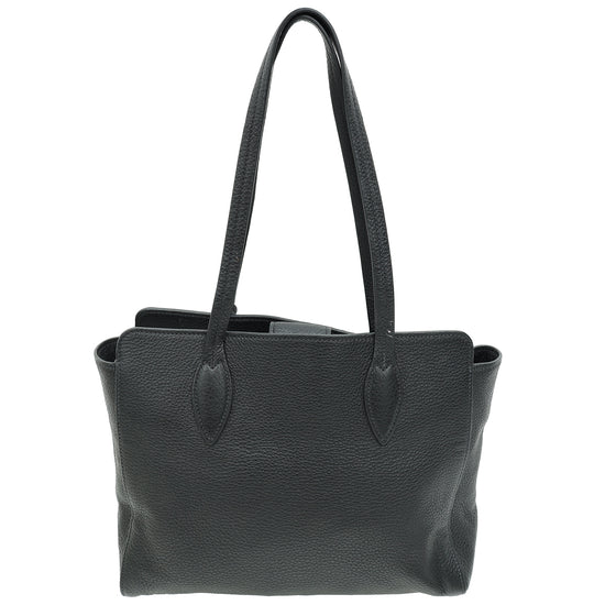 Prada Black Vitello Phenix Tote Bag