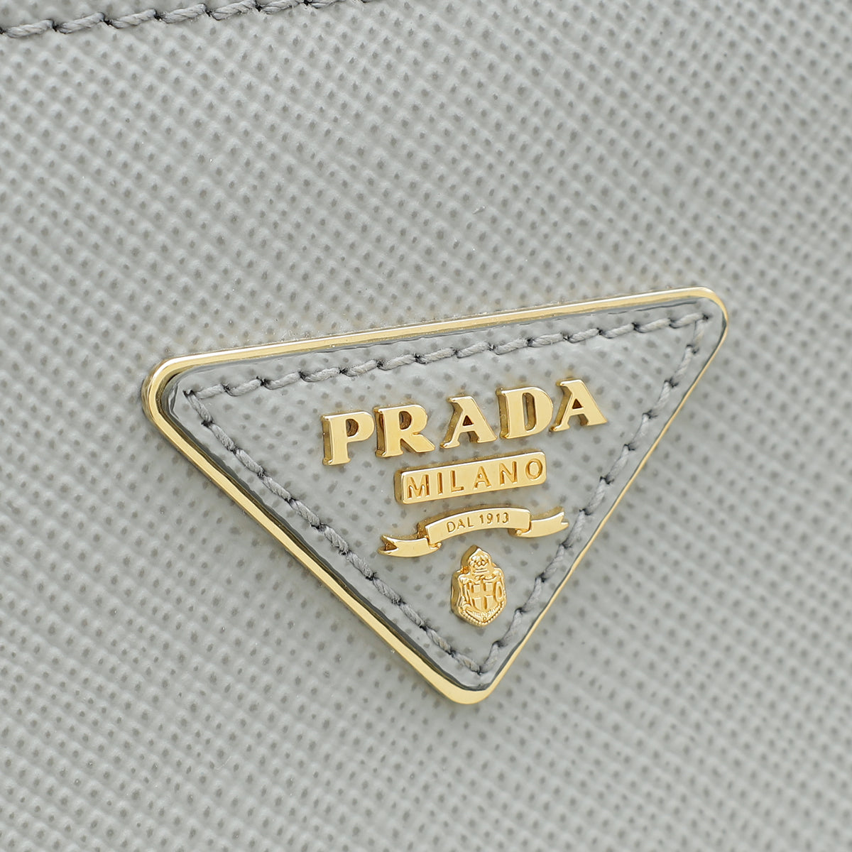 Prada Gray Cuir Matinée Bag