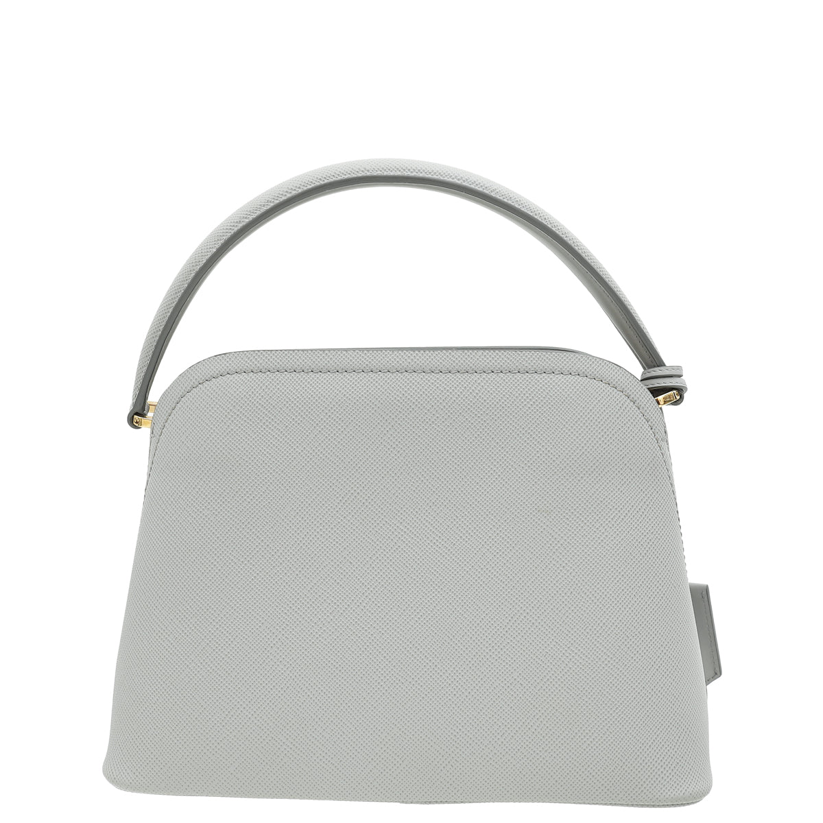 Prada Gray Cuir Matinée Bag-Prada-THE CLOSET
