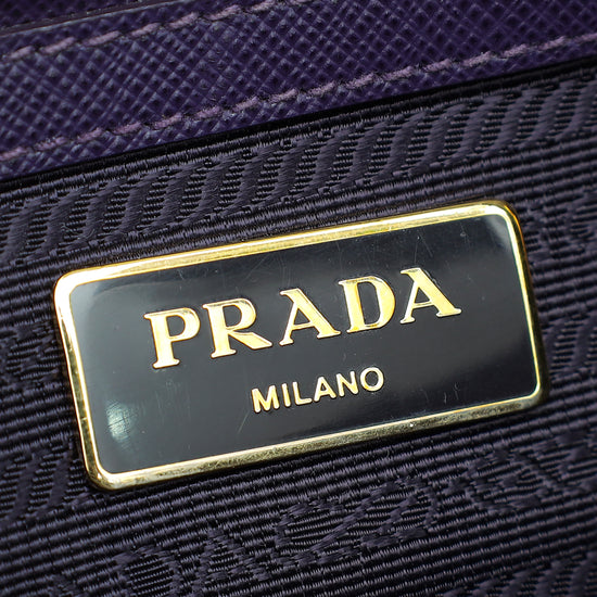 Prada Violet Lux Galleria Small Tote Bag